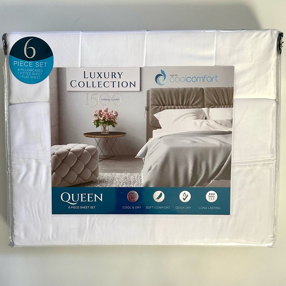 NWT - LUXURY COLLECTION QUEEN SHEET SET - Picture 2 of 7
